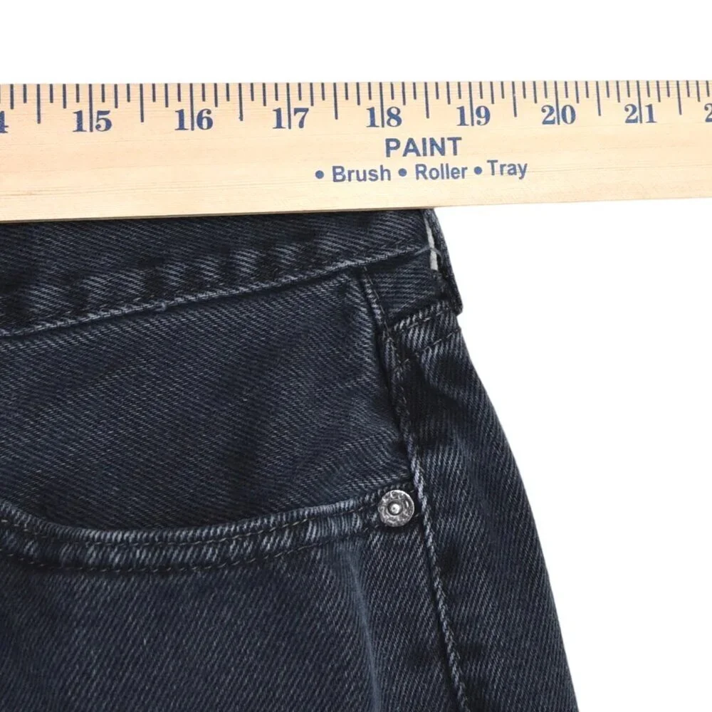 Levi's Men's 505 Size 40x32 Faded Washed Out Black Denim Jeans Grunge Rugged